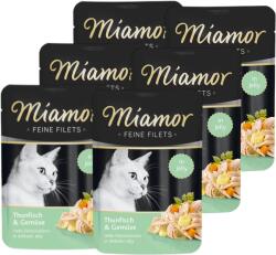 Miamor Miamor Feine Filets - nedves macskaeledel tonhal filé zöldségekkel 6x100g