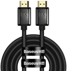 Baseus Cablu Baseus High Definition Series HDMI 2.1 8K 3m - negru