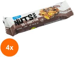 Max Sport Set 4 x Baton Proteic cu Arahide si Ciocolata 25 % Proteine, 40 g, Max Sport