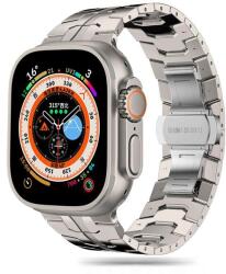 Tech-Protect TP1986 Tech-Protect Stainless Line Apple Watch 6 / 7 / 8 / 9 / 10 / SE / ULTRA 1 / 2 (44/45/46/49mm) fém óraszíj, Titán színű (TP1986)