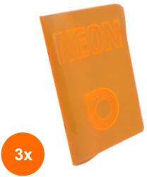 Statovac-komerc Set 3 x Caiet A5 Matematica, 42 File, 80 g, Coperta Neon PP, Varianta 1 (HOK-3xKH-O100 970M_1)