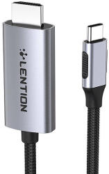Lention Lent USB-C - 4K60Hz HDMI-kábel, 3 m szürke (CB-CU707H-3MSC-GRY-)