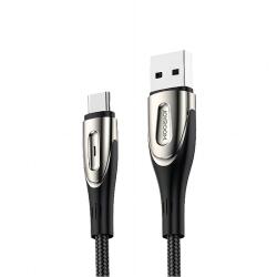 JOYROOM Sharp sorozatú gyorstöltő kábel USB-A - USB-C 3A 1, 2 m fekete (S-M411)