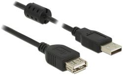 Delock USB 2.0-s bővítőkábel A-típusú csatlakozódugóval > USB 2.0-s, A-típusú csatlakozóhüvellyel, 1 (84884)