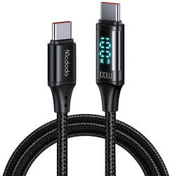 Mcdodo CA-1100 USB-C-USB-C kábel 100 W 1, 2 m fekete
