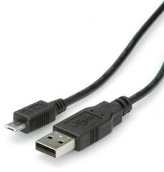  USB 2.0 kábel A-Micro B 1, 8 fm, mobil telefonokhoz adatkábel