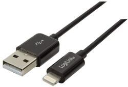 LogiLink USB to Lightning Cable, black color, 0.18m (UA0240) - dellaprint