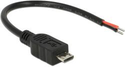 Delock Cable USB 2.0 Micro-B male > 2 x open wires power 10 cm Raspberry Pi (82697)