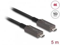 Delock aktív optikai USB-C videó + adat + PD kábel 5 m (84146) - dellaprint