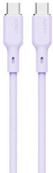 AUKEY USB-C - USB-C kábel Aukey CB-SCC102, 100 W, 1, 8 m levendula (CB-SCC102 Lavender)