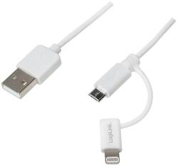 LogiLink USB Cable, Micro USB with Lightning adapter, 1m (CU0118)