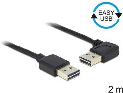 Delock Kábel, EASY-USB 2.0-s A- típusú csatlakozódugó > EASY-USB 2.0-s-A-típusú csatlakozódugó, ível (85557)