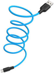 hoco. X21 Szilikon töltőkábel Micro USB 1m, kék (HC711885)