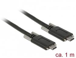 Delock SuperSpeed USB 10 Gbps (USB 3.1 Gen 2) kábel USB Type-C apa csatlakozó > USB Type-C apa csa (83720)
