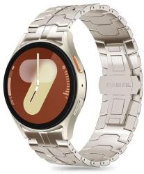 Tech-Protect TP2000 Tech-Protect Stainless Line Samsung Galaxy Watch 4 / 5 / 5 Pro / 6 / 7 / FE fém óraszíj, Titán színű (TP2000)