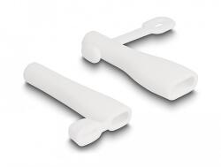 Delock Porvédő takarás A-típusú USB apa és USB Type-C apa számára 2 db-os fehér (64206) - dellaprint