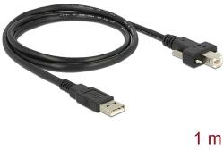 Delock Kábel USB 2.0 A típusú dugó > USB 2.0 B típusú dugó csavarokkal ellátott 1 m (83594)