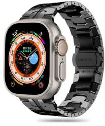 Tech-Protect TP1985 Tech-Protect Stainless Line Apple Watch 6 / 7 / 8 / 9 / 10 / SE / ULTRA 1 / 2 (44/45/46/49mm) fém óraszíj, Fekete (TP1985)