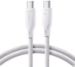 JOYROOM Multi-Color Series SA34-CC3 USB-C / USB-C kábel 60 W gyors átvitel 1 m - fehér