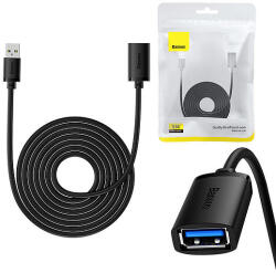 Baseus USB 3.0 hosszabbítókábel Baseus dugasz-anya, AirJoy sorozat, 5 m, fekete (B00631103111-05)