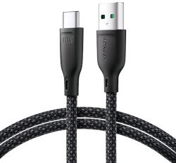 JOYROOM Multi-Color Series SA34-AC6 USB-A / USB-C kábel 100 W gyors átvitel 1 m - fekete