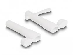Delock Porvédő takarás USB Type-C apa és Apple Lightning apa számára 2 db-os fehér (64205)