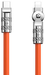 Dudao USB-C-Lightning forgókábel Dudao L24CL 120W 1m, narancs (L24CL)