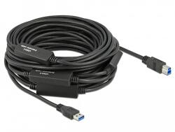 Delock Aktív USB 3.2 Gen 1 kábel A-típusú USB B-típusú USB csatlakozóvégekkel 20 m (85382)