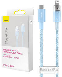Baseus Gyorstöltő kábel Baseus USB-C a Lightning Explorer sorozathoz 2 m, 20 W, kék (CATS010303)
