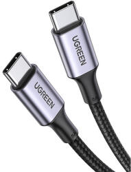 UGREEN US316 C-típusú C-típusú kábel, 100W, 3m, fekete (90120B)