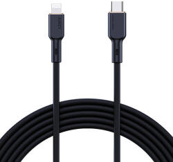 AUKEY USB-C - Lightning kábel Aukey CB-SCL1, 27 W, 1 m fekete (CB-SCL1 Black)