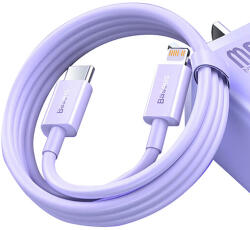 Baseus USB-C gyorstöltő / adatátviteli kábel - Lightning PD 20W 1m Baseus Superior Series - lila