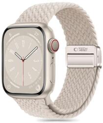 Tech-Protect TP1956 Tech-Protect Nylonmag Apple Watch 6 / 7 / 8 / 9 / 10 / SE (40/41/42mm) óraszíj, Natúr Titán (TP1956)