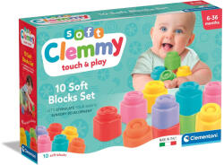 Clementoni Clemmy 10 db-os puha építőkocka szett - Clementoni (17988) - jatekshop