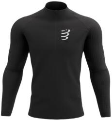 Compressport Tricou tenis bătbați "Hurricane Windproof Seamless HZ Top - Negru