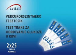 ACCUTREND Tesztcsík avital 2x25 db/doboz