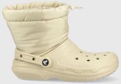 Crocs hócipő Classic Lined Neo Puff Boot bézs, 206630 - bézs Női 36/37