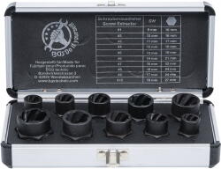 BGS technic 9-20210 3/8"-os csavarkiszedő és kerékőr leszedő készlet sérült fejű csavarokhoz, 9-19 mm, 10 részes (9-20210) - dwdszerszam