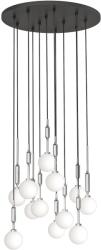 ORLICKI DESIGN Ero XII Cromo 60 króm-fehér függesztett lámpa (OR-OR85389) G9 12 izzós IP20 (OR85389)