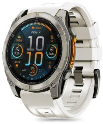 Tech-Protect Silicone szíj Garmin Fenix 5S / 5S Plus / 6S / 6S Pro / 7S / 8 43mm, titanium