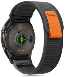 Tech-Protect Nylon szíj Garmin Fenix 5x / 5x Plus / 6x / 6x Pro / 7x / 8 51mm, black/orange - mobilego - 7 490 Ft