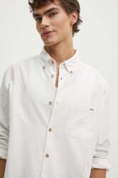 APC A. P. C. pamut ing Chemise Mateo Logo férfi, legombolt galléros, fehér, relaxed, COHAH. H12599 - fehér XL