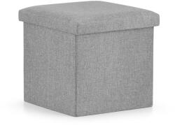 Klubfotel Összehajtható tároló doboz 30x30x30 cm - szürke