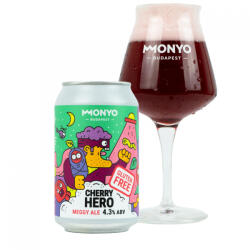 MONYO Brewing Co. Gluténmentes Cherry Hero 0, 33l 4, 3% - drinkair