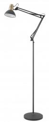 GTV LP-ART-F-E27-10-DEC Állólámpa ARTEMIA F, 2355, AC220-240V, 50/60Hz, 1*E27, max. 40W, IP20, átmérő 16, 3cm, egyes, fekete (LP-ART-F-E27-10-DEC)