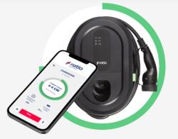 RATIO SMART 22KW 3x32A, Applikáció, elektromos autó fali töltő, 5 méter kábellel. Made in EU (38851)