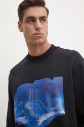 Calvin Klein felső fekete, férfi, nyomott mintás, J30J325636 - fekete M