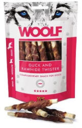 WOOLF Duck and Rawhide Twister kacsahúsos rágórúd 100g