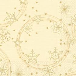 DUNI Star Shine Cream, papírszalvéta 40/3, 250 db,