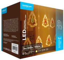  Karácsonyi figurás 110 LED 3 métes melegfehér fényfüzér dekoráció - 8 programos